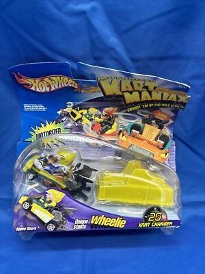 Hot Wheels Cars Motorized Kart Maniax  Wheelie Speed Shark Kart Charger New  - Image 1 of 4