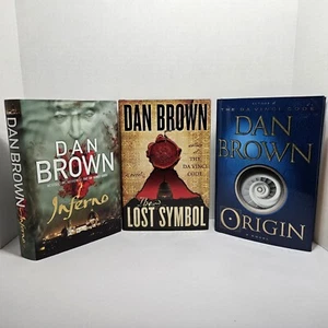 Dan Brown H/C Lot, all 1st Editions/1st Print, Origin, Inferno, Lost Symbol - Picture 1 of 12