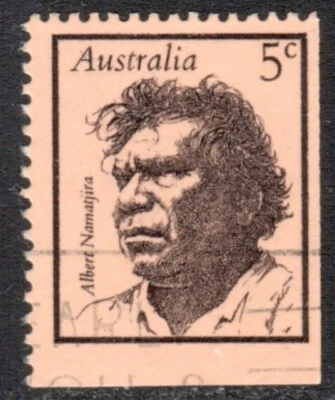 Sello Australia Scott 448 usado 5c Albert Namatjira artista 1968 Foto 1 de 2