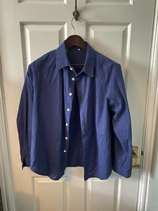 Men’s Soft Casual Cotton / Linnen Long Sleeve Shirt (Large) - Picture 1 of 2