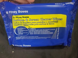 Pitney Bowes Oberflächen- und Bildschirmreinigungstücher 30 Stück - Bild 1 von 3