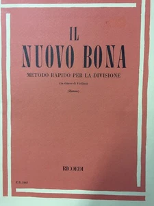 Il Nuovo Bona - Metodo Rapido Per La Divisione - Chiave Di Violino - Picture 1 of 2