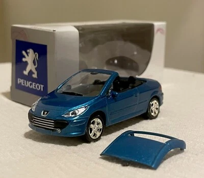 Modellino Norev Peugeot 307 CC Cabriolet 1/64 3 Inches Nuovo In Scatola Blu - Immagine 1 di 4