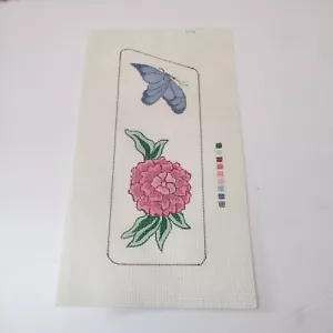 Peony & Butterfly Needlepoint Canvas Suki Glasses Case Needlepoint Gallery - Picture 1 of 7