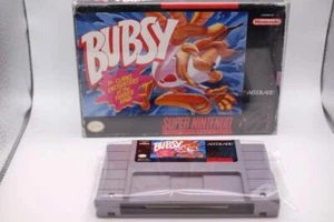 NICE Bubsy In Claws Encounters of the Furred Kind SNES SUPER NINTENDO BOX - Picture 1 of 11