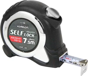 Komelon Convex Self Locking Chrome 25 Tape Width 25mm 7.5M KMC-36C - Picture 1 of 4