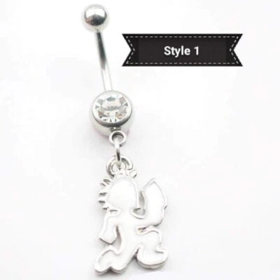 14g 316L  Surgical Steel ICP (Insane Clown Posse) Belly Button Ring - Image 1 of 4