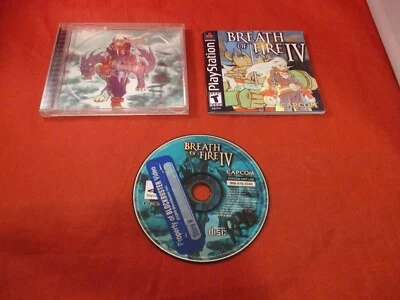 Breath of Fire IV (Sony PlayStation 1, 2000) PS1 COMPLETE w/ Disc manual case - Image 1 of 3