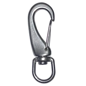 Schnapphaken mit Wirbelauge Wirbelkarabiner Surf-Snap V4A Edelstahl - Bild 1 von 4