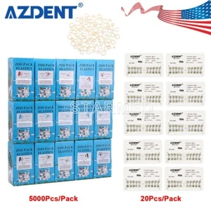 AZDENT Dental Ortho Brackets Roth.022 Haken 3 4 5 / Gummibänder Gummibänder Zoo Pack - Bild 1 von 36