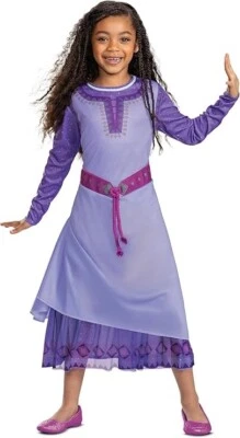 Disfarce Disney Wish Asha Fantasia Clássica, Infantil Tamanho P (4-6X) - Imagem 1 de 2