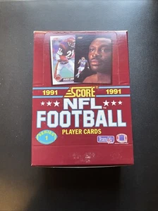 1991 Score NFL Football Series 1 Player Card Unopened Sealed Packs Full Box - Picture 1 of 10