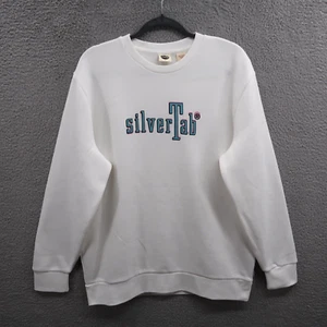 Silvertab Pullover Erwachsene Large weiß Standard Fit Langarm Pulli Levis NEU - Bild 1 von 13