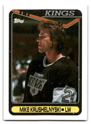 Mike Krushelnyski 1990-91 Topps HOCKEY #167 Los Angeles Kings - Image 1 of 2