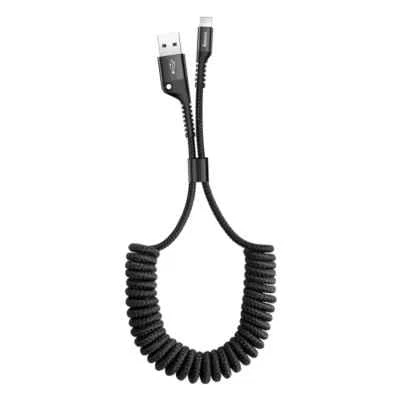 Baseus Spring Coil for iPhone Charger Cable 2A Charging Data 1m - Image 1 of 4