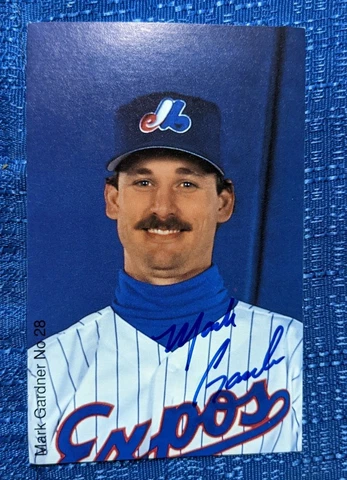MONTREAL EXPOS AUTOGRAPHED POSTCARD MARK GARDNER Cover