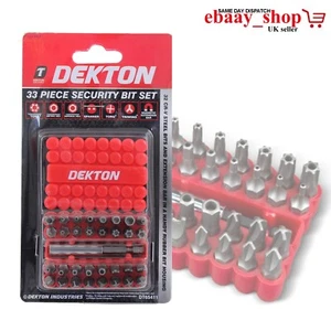 Neu Bit Driver Sicherheitsschraubendreher 33-teiliges Set verwendet für manipulationssichere Schrauben UK - Bild 1 von 2