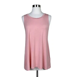 LOGO Lori Goldstein Tanktop Damen Größe XS Tunika rosa ärmellos A-Linie weich - Bild 1 von 7