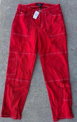 Ashley Stewart Relax fit Women Red Pant size 20 SKU 201352499 NWT - Image 1 of 3