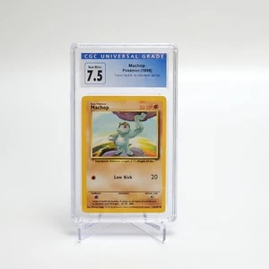 Rare 1999 Pokemon Trainer Deck A Brock's Deck - MACHOP 52/102 CGC 7.5 - Picture 1 of 6