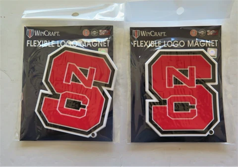 LOT OF TWO (2) NC STATE WOLFPACK, FLEXIBLE MAGNETS FROM WINCRAFT Cover
