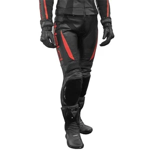 Damen Motorrad Hose 42 - Held Lane II - Lederhose schwarz-neonrot - Picture 1 of 7