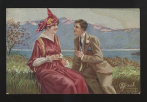 alte Postkarte-post card-DONNINE-WOMAN-LADY-FRAU-FEMME 176 Glamour - Bild 1 von 1