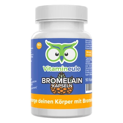 VITAMINEULE Bromelain Capsules with 400 mg Extract / 960 F.I.P. - Vegan - Vitamin Ule