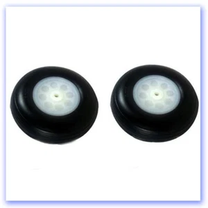 32mm, 3g Solid Hub, Light Rubber PU Tyred Wheels (1 pair) - Picture 1 of 1