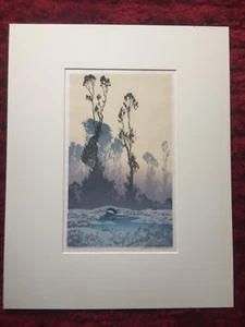 OSCAR DROEGE (1898 - 1983 German) Original colour woodcut - Picture 1 of 9