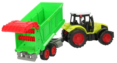 Tractor with Fertilizer Spreader Moving Parts Toy Green Gift Children - Image 1 of 3