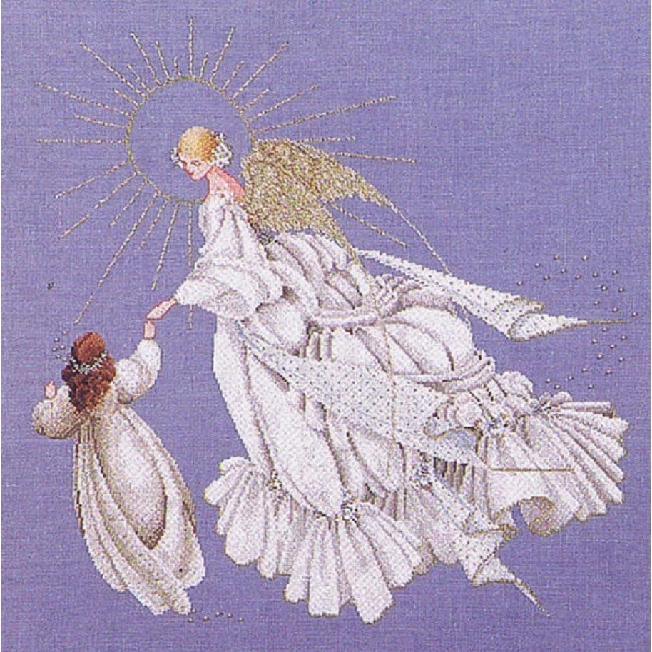 Lavender & Lace Cross Stitch Chart ANGEL OF MERCY - LL28 - Image 1 of 1