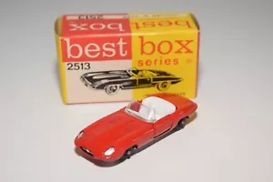 A41 1:64 BESTBOX BEST BOX 2513 JAGUAR E-TYPE E TYPE RED MIB RARE - Picture 1 of 7