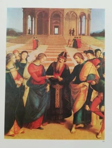 Clipping Ritaglio Illustrazione SPOSALIZIO DELLA VERGINE Raffaello - Foto 1 di 1