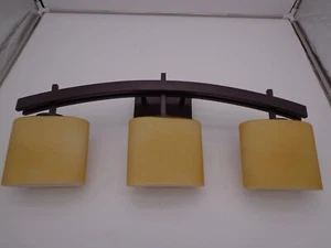 Justice Design Fusion 3 Light Almond Oval Bronze Shades FSN-8593-30-ALMD-DBRZ - Picture 1 of 8