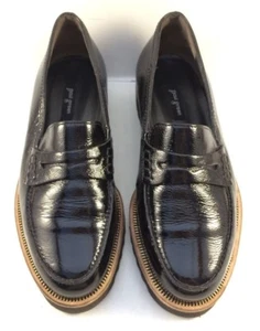 Paul Green Black Patent Leather Loafers Mocassins Womens Size US 5M / UK 2.5M - Picture 1 of 8