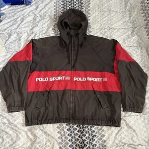 Vintage 90s Ralph Lauren Polo Sport Men’s Jacket Windbreaker XL Faded USA RARE - Picture 1 of 14