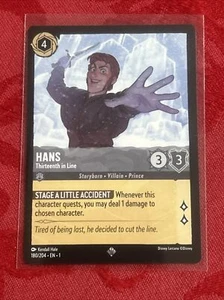 Disney Lorcana - Hans - Thirteenth in Line - Super Rare 180/204 - Picture 1 of 7