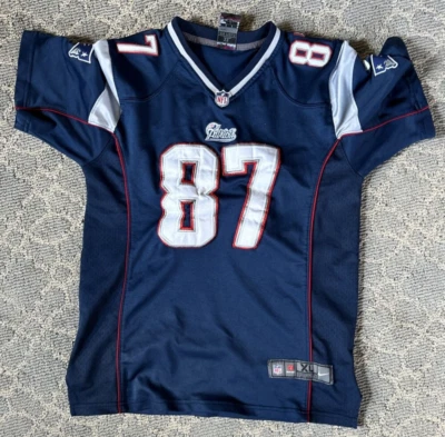 Nike On Field - Rob Gronkowski - #87 - Camiseta de los New England Patriots - Juvenil XL (18) Foto 1 de 4