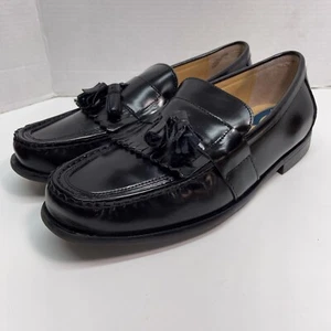 Nunn Bush Leder Quaste Schuhe 13 Keaton Kiltie Slipper schwarz Loafer Komfort Gel - Bild 1 von 14