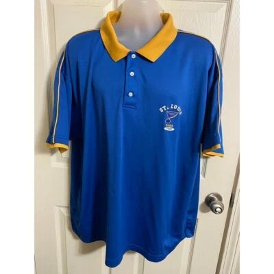 Хоккейная футболка St. Louis Blues НХЛ винтаж 1967 официальная лицензированная рубашка-поло 2XL - Изображение 1 из 4