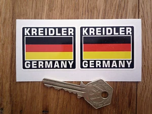 Par de pegatinas estilo bandera alemana KREIDLER ALEMANIA 50 mm casco bicicleta motocicleta - Imagen 1 de 1