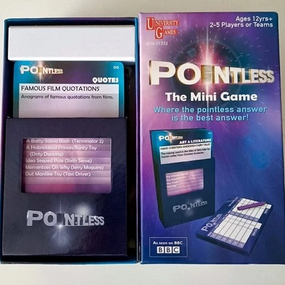 BBC Pointless The Mini Game -  Travel Size Family Dinner Party Quiz - NEW - UK - Image 1 of 3