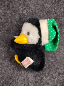 Vintage Dakin Penguin Hugger Clip On Plush Toy Pencil Topper Stuffed Animal 3" - Picture 1 of 6