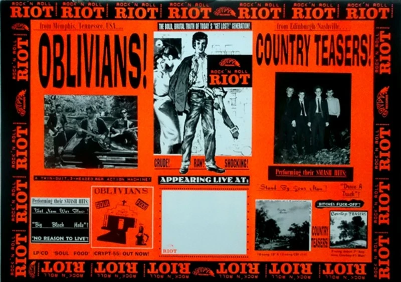 OBLIVIANS - 1996 - Live In Concert - Country Teasers - Tour - Poster - Image 1 of 1