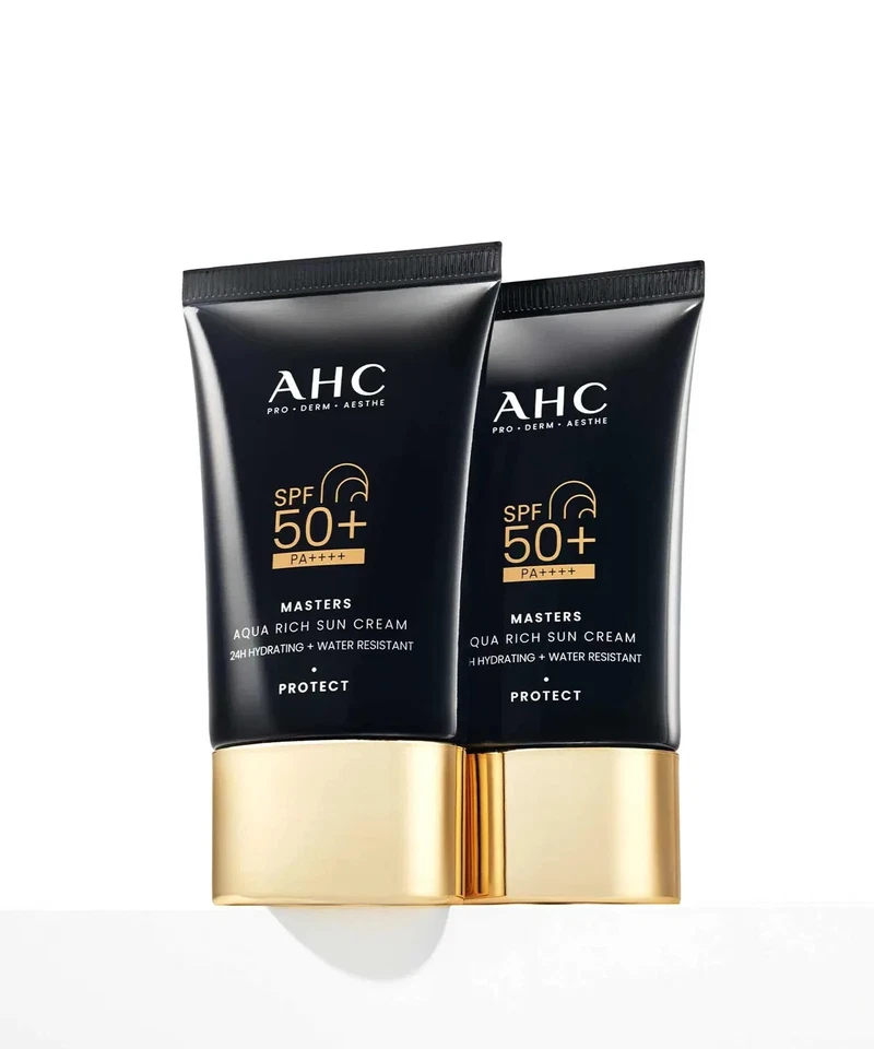 AHC (2pack) Masters Aqua Rich Sun Cream 50ml (SPF50+/PA++++) SET - Image 1 of 1
