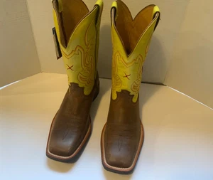 Twisted X Men's Cowboy Boots - Peanut & Lime Green - MRS0067 Sz 11D NEW - Picture 1 of 9