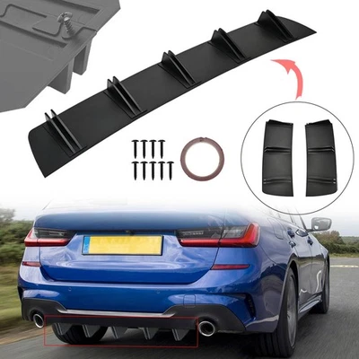 For BMW 320i 323i 325i 328i 335i Rear Diffuser Splitter Bumper Spoiler Lip AE Foto 1 de 4