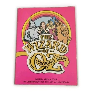 The Wizard Of Oz 50th Anniversary Coloring Book Vintage 1988 World Arena Tour - Picture 1 of 4