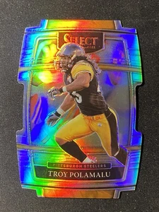 2021 Panini Select - Concourse Troy Polamalu #41 Silver Prizm Die-Cut - Picture 1 of 2